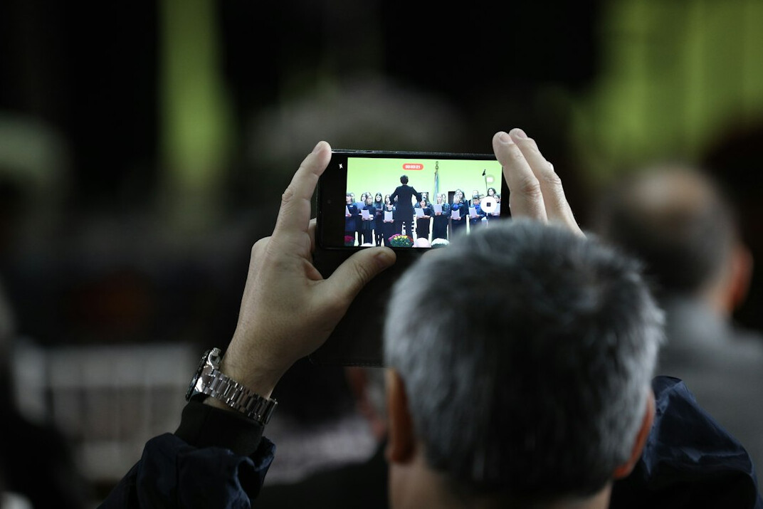 french politician press conference